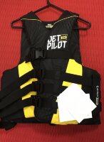 Спасательный жилет нейлон мужской Jetpilot Strike (черно-жёлтый)