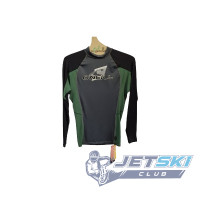 Гидромайка мужская O'neill Skins Crew Лайкра (Black/Green/Grey)