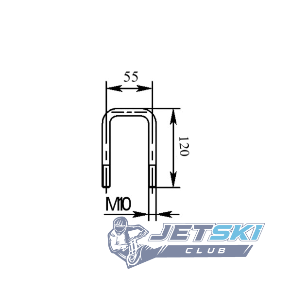 Стремянка 120/55/M10