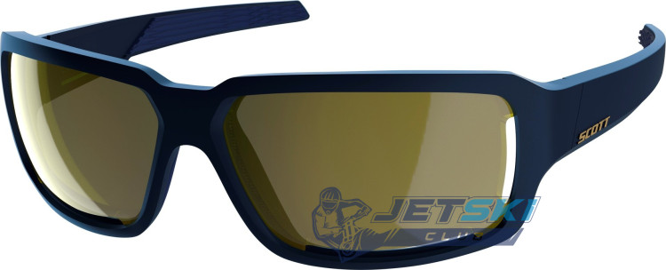 Очки спортивные Scott Obsess ACS Sunglasses, синие с золотистыми линзами