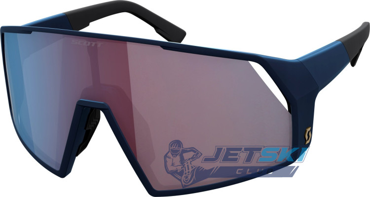 Очки спортивные Scott Pro Shield Sunglasses, сине-чёрные с пурпурно-синей линзой