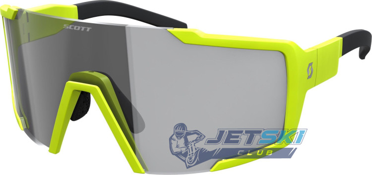 Очки спортивные Scott Shield Light Sensitive Sunglasses, жёлтые с серой линзой