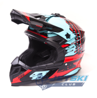 Облегченный кроссовый шлем GSB XP-20 XL GREY/RED